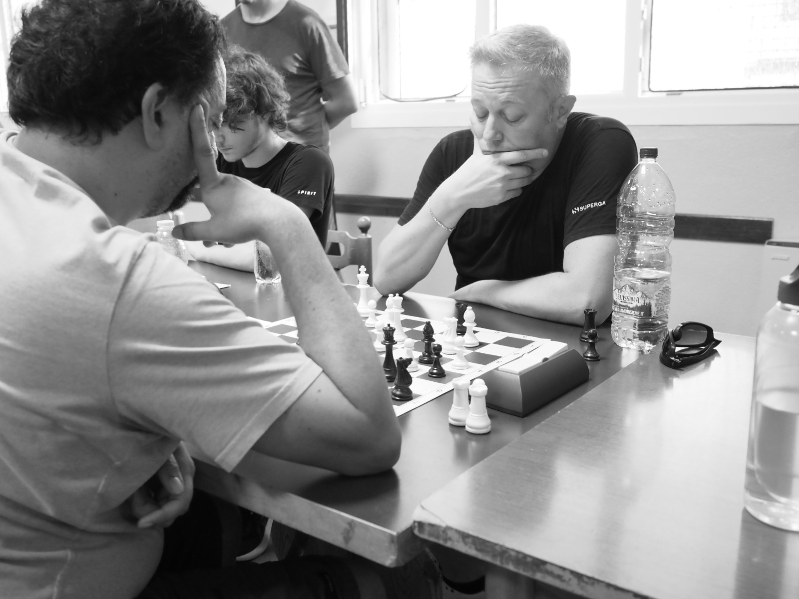 Michele Marchioro playing chess in a tournament setting